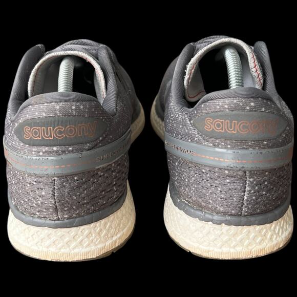 SAUCONY Freedom IS0 Women's 9.5 Running Shoes Grey Denim Copper Sneakers - Picture 4 of 16